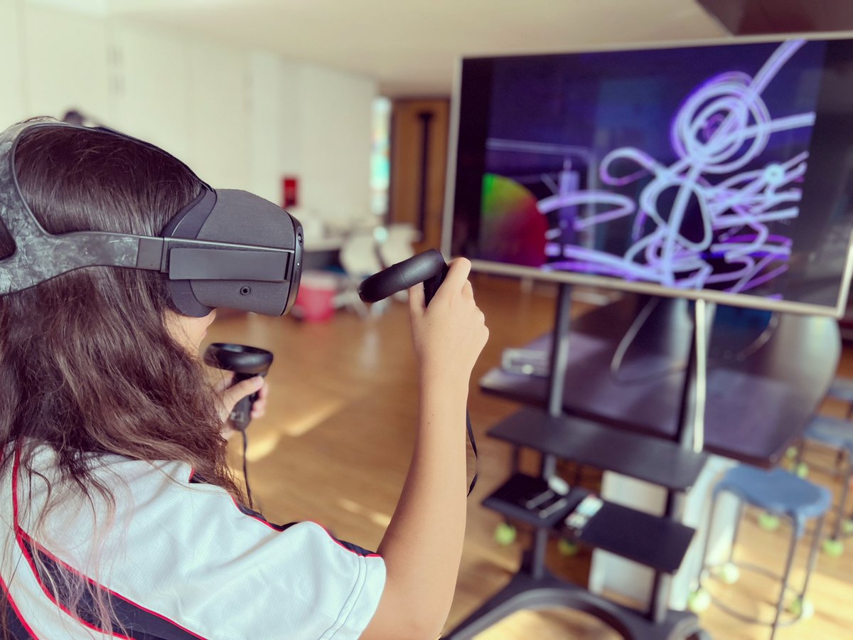 We have the <a href="/MetaQuestVR/">Meta Quest</a> up and running in the <a href="/SAISSingapore/">Stamford American</a> Makerspace. Using <a href="/tiltbrush/">Tilt Brush</a> to bring to life creativity &amp; imagination in the virtual world <a href="/drmuhsinah/">Dr. Muhsinah Morris</a> <a href="/MichaelStolz12/">Michael Stolz</a> @HughesT0KY0 <a href="/JohnstoneClare/">Clare Johnstone</a> <a href="/TheRealMrHeino/">Kustave Heino</a> @jmikton @ECISchools <a href="/EducatorsVR/">Educators In VR</a> #saisrocks #future