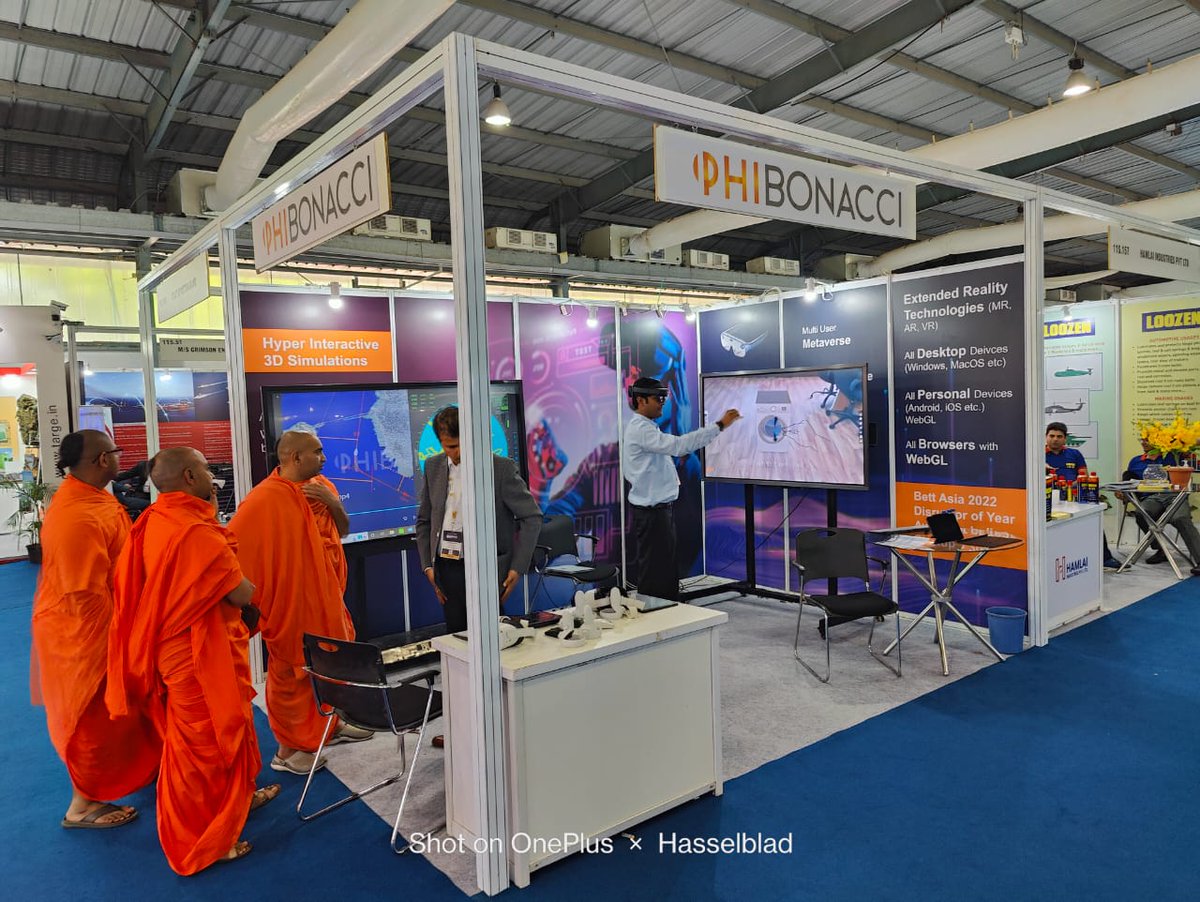 PhiBonacciAI's tweet photo. @PhiBonacciAI is exhibiting at DEFEXPO 2022, Gandhinagar, Gujarat from 18th - 22nd October 2022.

It's an India's Flagship Defence Exhibition.

Experience the Hyper-Interactive 3D Simulations at Hall No. 11S. 158

#experience #ai #india #exhibition #defence #simulation #marine https://t.co/7Tt4gEc6xb