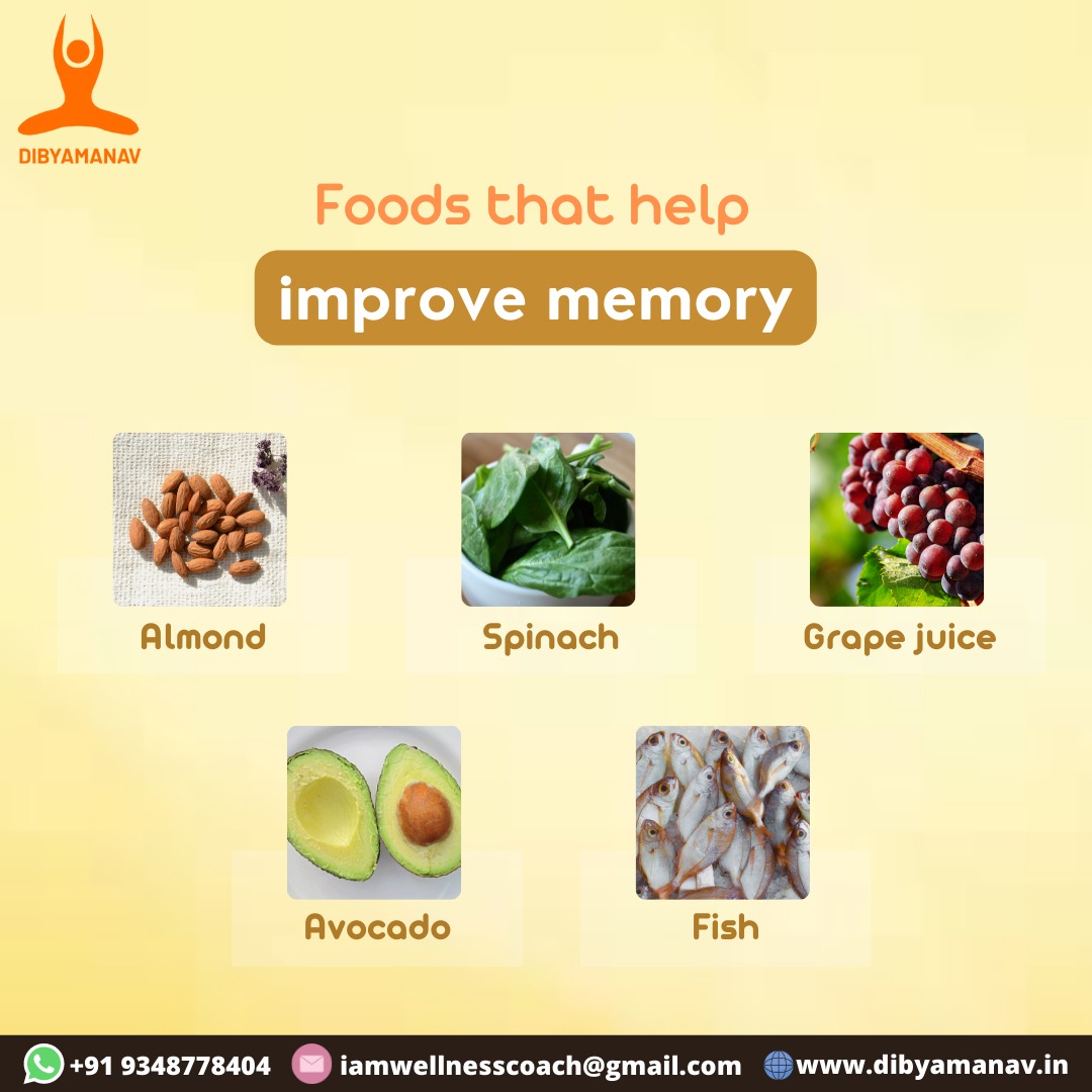 Do you know, you can improve your memory power with food? At Dibyamanav, we provide you with the right kind of nutrition plan to give you an all-around wellness and fitness solution. 

#Dibyamanav #ImproveMemory #GoodFood