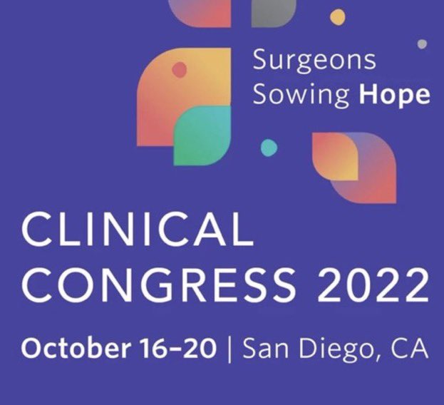 Good luck to @mattdavey93 & Prof Michael Kerin who are presenting their research work on #MicroRNAs at the American College of Surgeons Clinical Congress #ACSCC22 in San Diego today. This presentation has been selected for an Excellence in Research Award in the Breast Category.