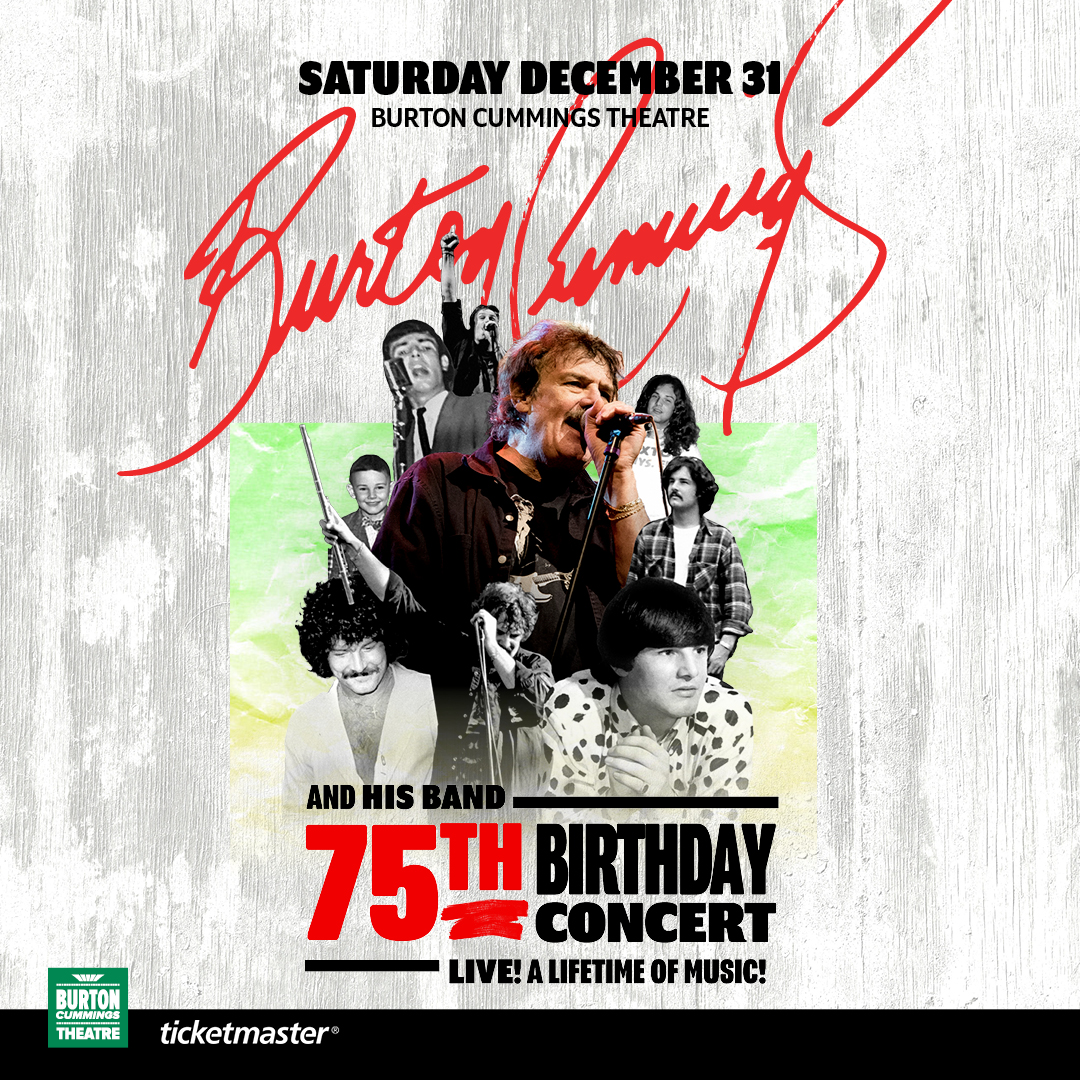 burtoncummings's tweet photo. ✨ HOMECOMING ANNOUNCEMENT✨
Burton is coming home for TWO ✌️ unique shows at his namesake venue – don’t miss Burton &amp; his band Up-Close and Unplugged Dec. 28 and rock out for Burton’s Birthday Bash Dec. 31! 🎂 
🎫 Tickets on sale Friday 10am! https://t.co/l8jiRTKSgN
@theburtwpg https://t.co/n3dsNiFlv8