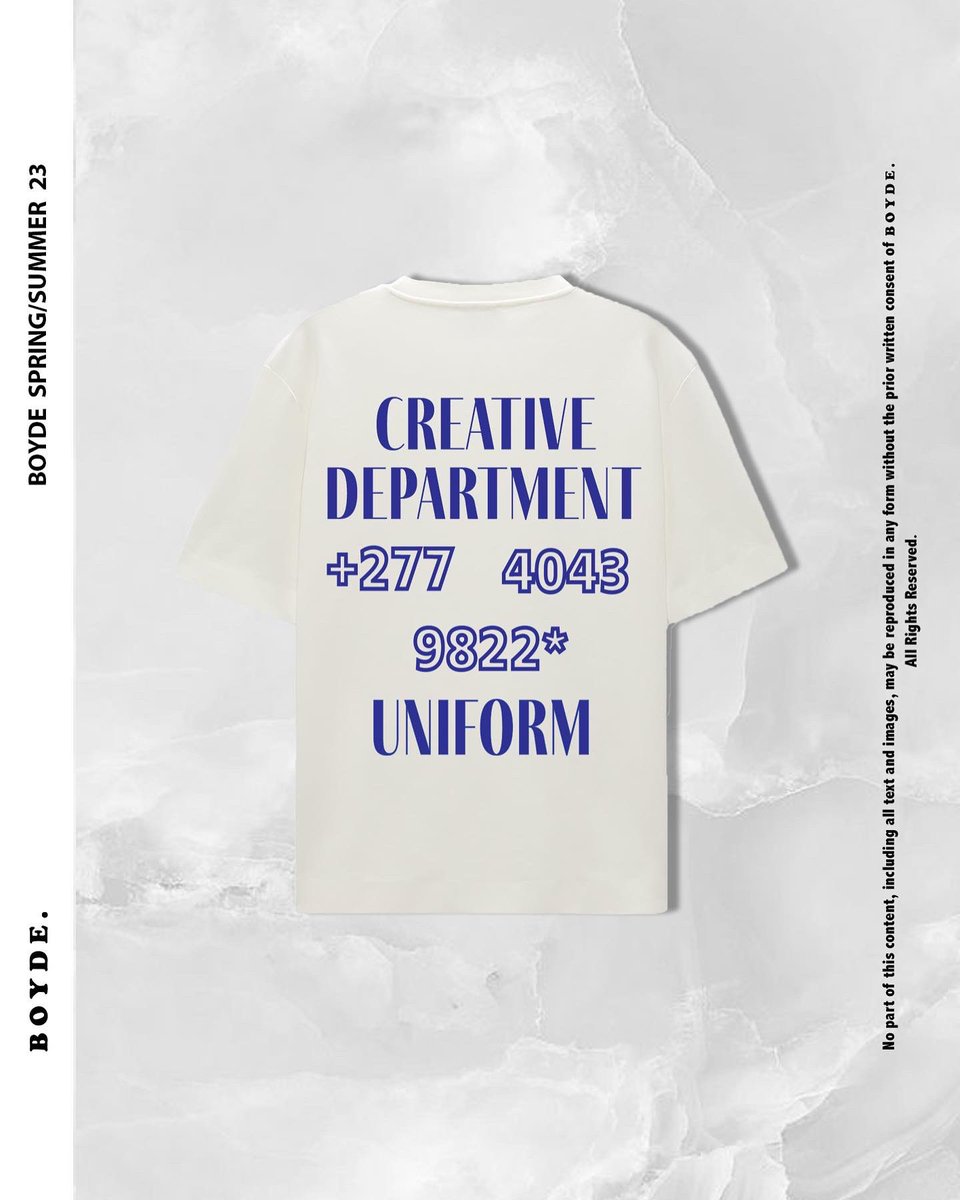BOYDE Creative Department SS/23 T-Shirts