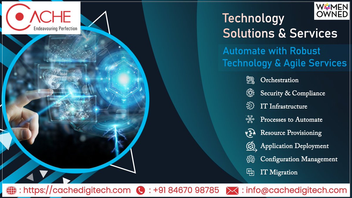 digitech_cache's tweet photo. Facing challenges in #build, #deploy, #support a technology?
Cache Digitech can provide comprehensive #scalable #solutions & #services to future-proof technologies to accelerate your growth.
#tech #informationtecghnology #machinelearning #cachedigitech #cachetechnologies https://t.co/korSvwt3r7