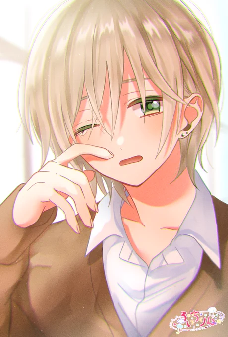 最近めちゃくちゃ眠たいので眠そうな美少年描きました#毎日美少年 #イラスト 