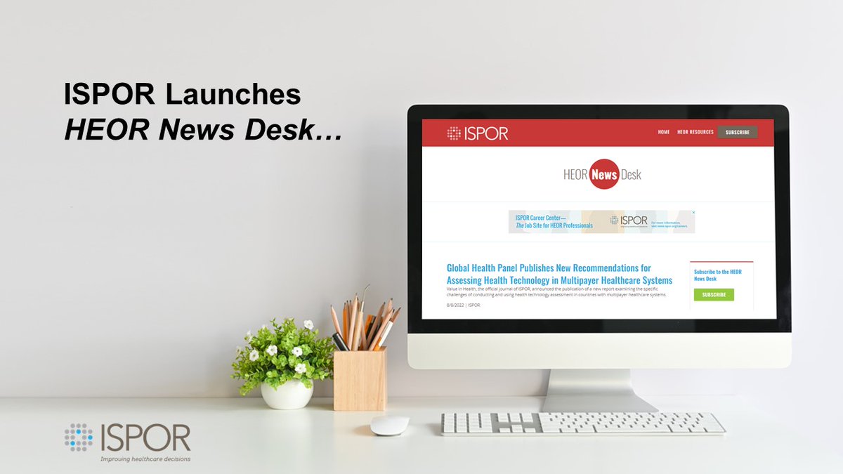 #ISPORnews: ISPOR launches HEOR News Desk microsite for global health economics and outcomes research (HEOR) news. #HEOR #news #healthcare ow.ly/HmJm50L8E2M