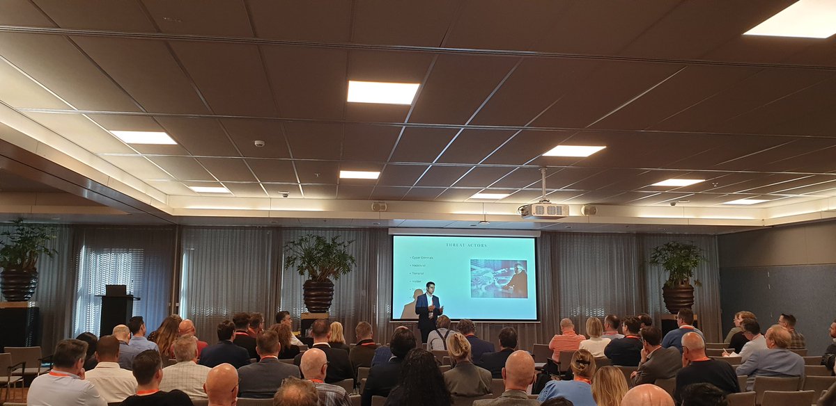 tmsystemsbv's tweet photo. "Critical dialogue for Critical Infrastructure" 

A wonderful session - almost a full house. Being a front runner in #Horticulture #cybersecurity practice we have successfully initiated the dialogue for critical infrastructure in the Netherlands at @OneConferenceNL https://t.co/wJObJDp4ST
