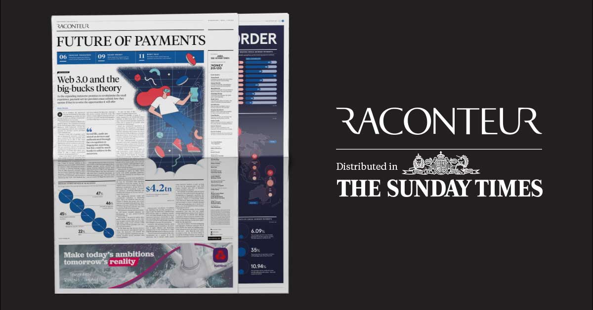 NatWest_CI's tweet photo. READ:  Raconteur’s Future of Payments Report in association with the #SundayTimes. Our specialists give their views on the top 5 trends in #payments- it’s well worth a read.