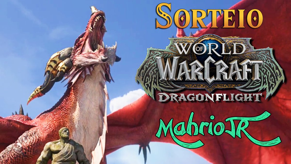 🐉 SORTEIO de 2 #Dragonflight HEROIC EDITION

☑️ Seguir <a href="/mahriojr/">Mario Junior</a>
🔁 Dar aquele RT
❤️ Curtir esse tweet
🗨  Marque 1 amigo que vc levaria no seu dragão
➡️Link: bit.ly/Mahrio-DF-Hero…

O Sorteio no dia 31/10 (Segunda), no meu canal na Twitch.
@Warcraft_PTBR #WoW_Partner