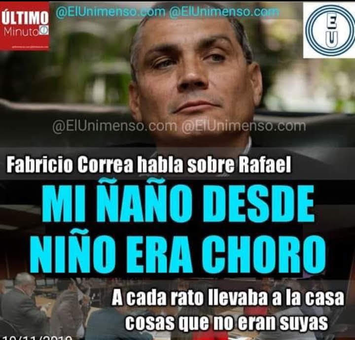 ocusberry2525's tweet photo. El "LÍDER" de correístas y socialcristianos en frases. Hasta los mismos hermanos lo describen crudamente.  
¿Esto quieren para el país y sus hijos?
#RedDeTuiterosDemocraticos https://t.co/LpcScohQ93