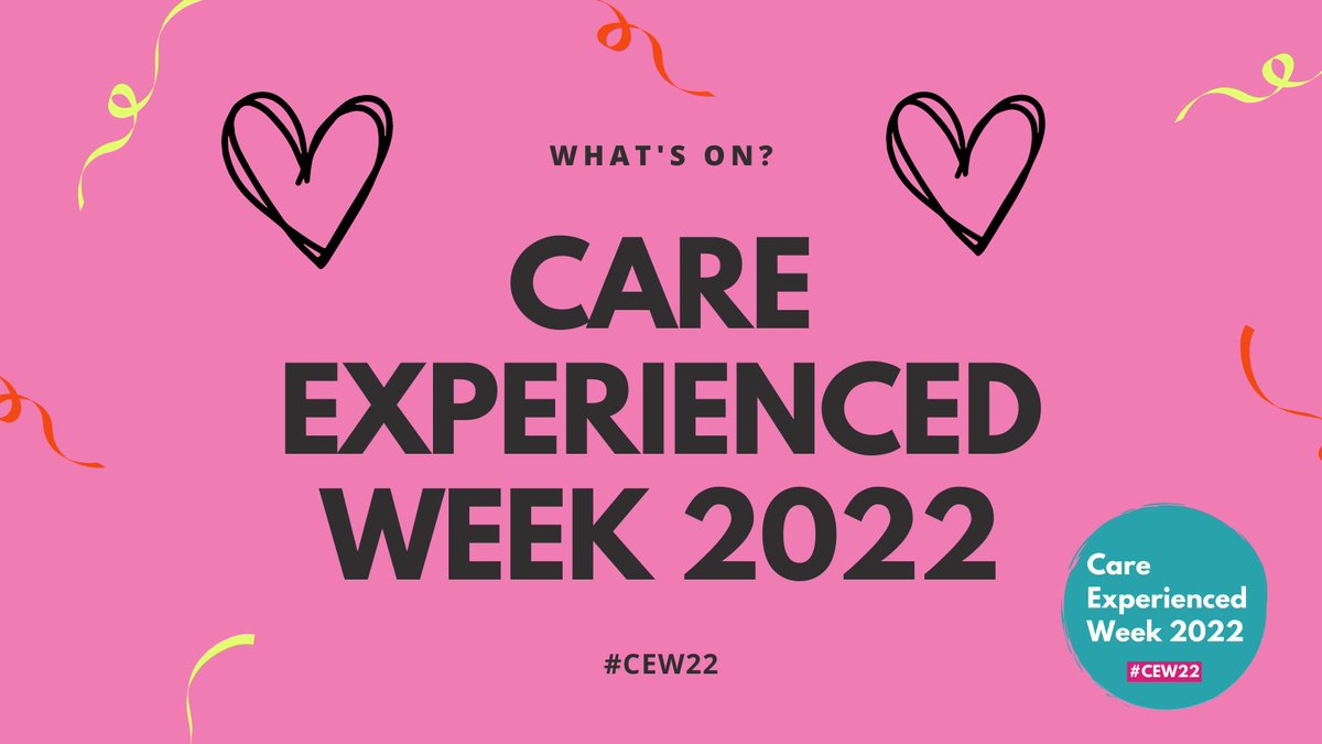 ❣️Care Experienced Week 2022❣️ Our member @whocaresscot is hosting a series of national events from 23rd Oct to 29th Oct #CEW22 🎉The aim is to celebrate the Care Experienced community Check out the events 🔗bit.ly/3S47Gzi