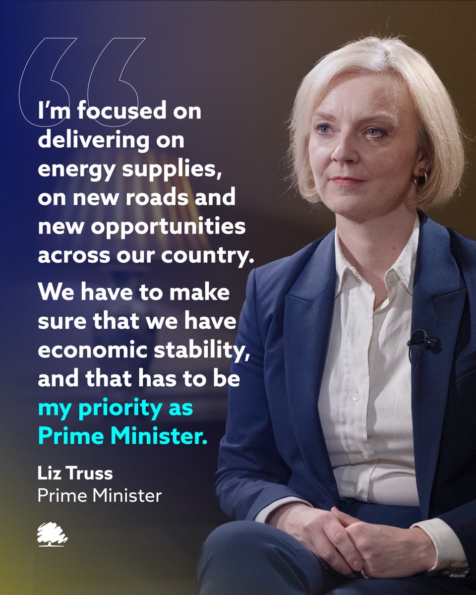 Our path to prosperity requires economic stability, and a laser-like focus on growth. We’re delivering new roads, cheaper energy and more opportunities across the UK 🇬🇧