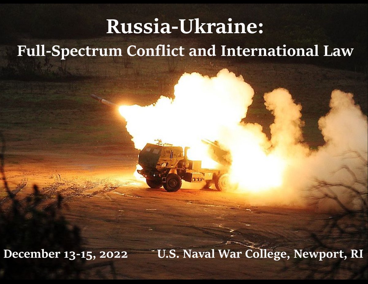 Stockton Center (@stocktoncenter) on Twitter photo The <a href="/StocktonCenter/">Stockton Center</a> is pleased to announce its 4th Annual Law of Armed Conflict Conference, “Russia-Ukraine: Full-Spectrum Conflict and International Law," December 13-15 at the <a href="/NavalWarCollege/">U.S. Naval War College</a>. usnwc.edu/News-and-Event… The <a href="/StocktonCenter/">Stockton Center</a> is pleased to announce its 4th Annual Law of Armed Conflict Conference, “Russia-Ukraine: Full-Spectrum Conflict and International Law," December 13-15 at the <a href="/NavalWarCollege/">U.S. Naval War College</a>. usnwc.edu/News-and-Event…