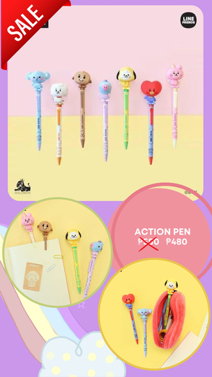 k_sunbae's tweet photo. ‼️ SALE ‼️ SALE ‼️ SALE ‼️
wts/lfb/bts ph
#BTS Merchandise
Line Friends Action Pen
- Php 480
Line Friends Crocodile Clip
- Php 750
⤷ DOP - Nov 15
DM for inquiries and pre-order
#BT21 #SUNBAEPasabuy #BTSARMY #linefriends #royche https://t.co/xPShP4BzyT