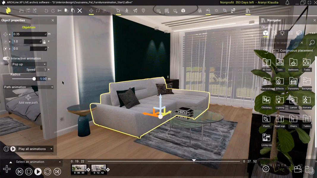 zw_france's tweet photo. 🖱️ Dans la version 2022 d'#ARCHLineLIVE, vous pouvez créer des animations interactives en personnalisant la façon dont chaque objet apparaitra lors de l'enregistrement d'une vidéo 3D !

#unrealengine #ARCHLine #ARCHLineLIVE #Architecture #Lumion #3D #Twinmotion https://t.co/0yTLPY0jGF