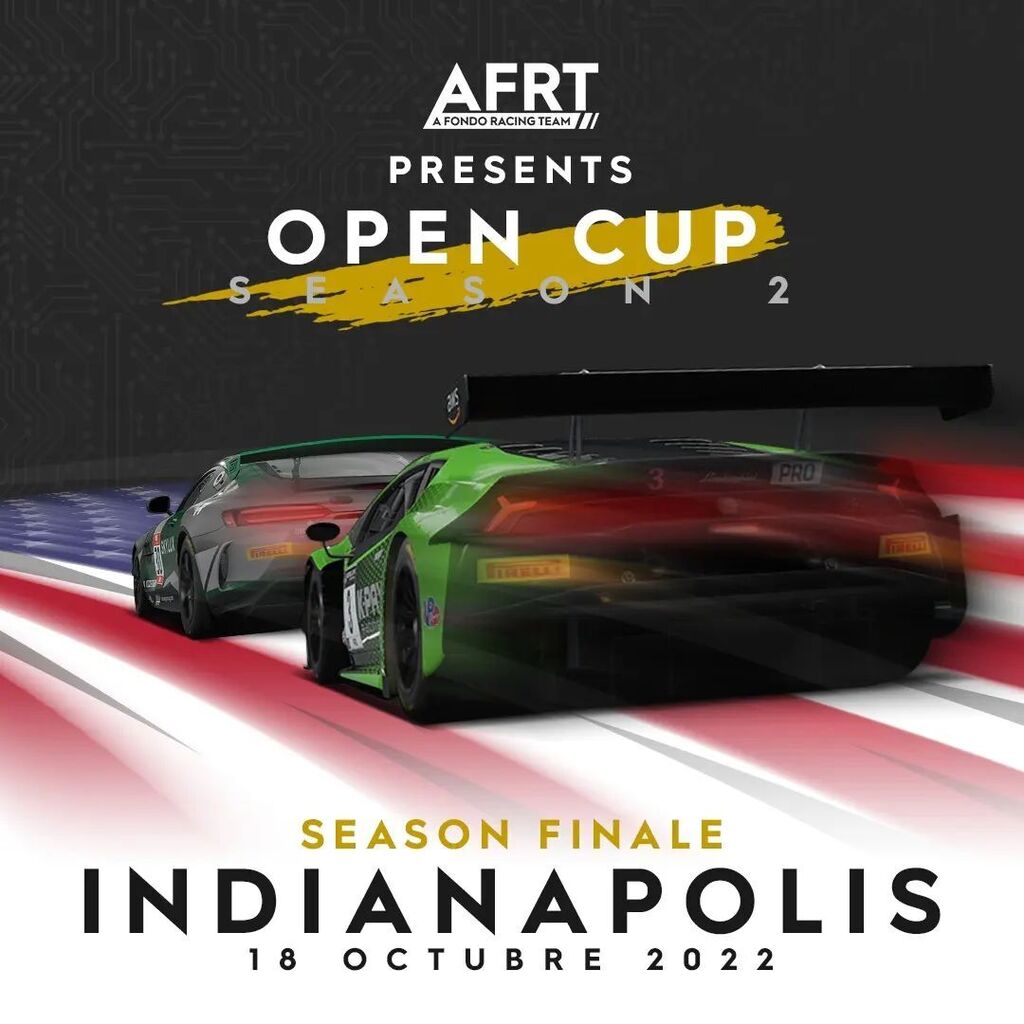 afrt_simracing's tweet photo. ¡Se define la Open Cup!
¿Quiénes serán los campeones en GT3 y en GT4?
Cerramos con la sexta ronda de la segunda temporada de la Open Cup desde Indianápolis.
#AFRT #SimRacing #ACC #AssettoCorsaCompetizione #beACC #GT3 #GT4 #GTracing #endurance #sprint … https://t.co/tBNSigyBMo https://t.co/53E9eL9cJG