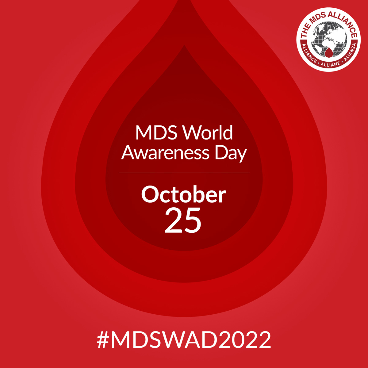 TODAY is MDS World Awareness Day! For #MDSWAD2022, we are sharing information on the signs & symptoms of MDS. Highlighting that getting a #bloodcount test can confirm a diagnosis & the earlier the diagnosis, the better! #MDSSM #thinkMDS #MDSWAD202 bit.ly/3fKC309