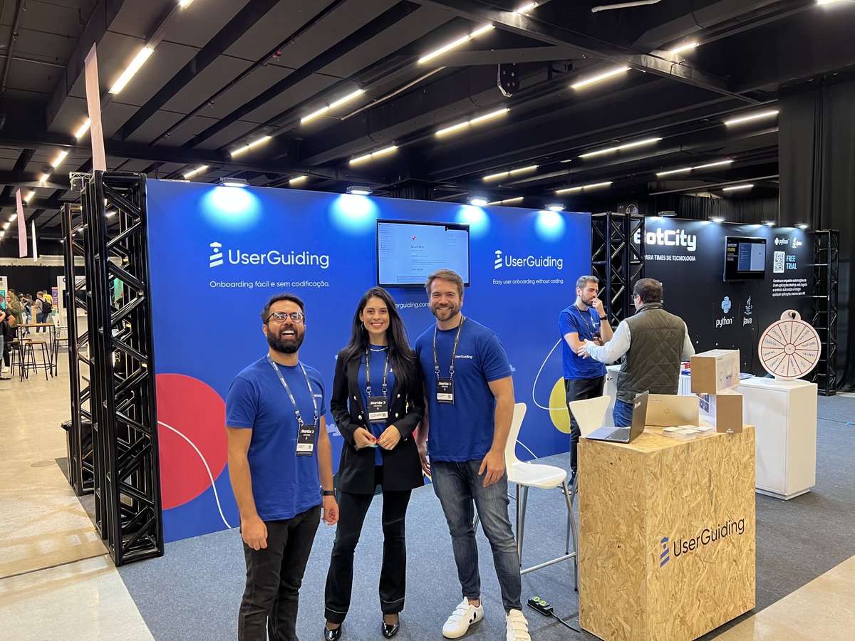 UserGuiding's tweet photo. [PT-BR]
o SVWC2022, maior evento LATAM começou! Venha ao nosso stand para brindes bem legais 🌊

[ENG] 
LATAM's biggest event, SVWC2022 has just started!
Drop by UserGuiding's booth for cool swags 🌊

#StartSe #SVWC2022 https://t.co/obmSnfaj24