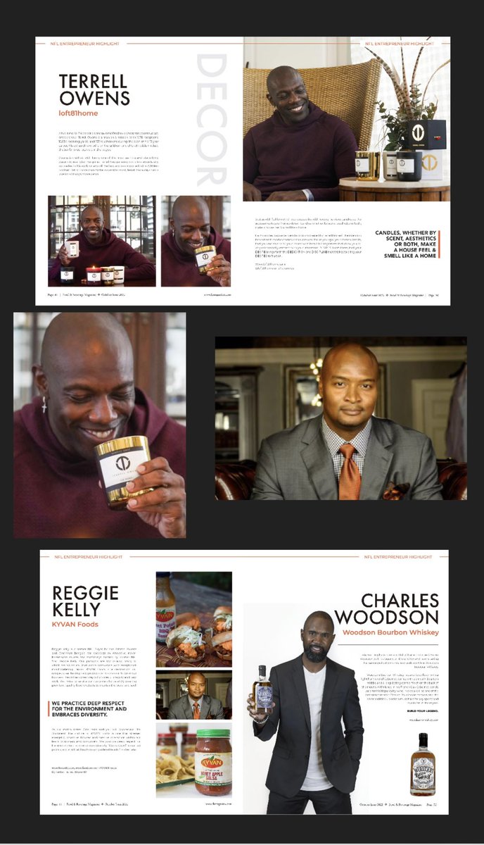 KYVAN82's tweet photo. That moment when you finally put your eyes on Food &amp; Beverage Magazine @FB101com and read about your business along with these other @NFLAlumni @NFL #NFL greats. @HaleyMorganHunt @terrellowens @ochocinco @ReggieKelly82 @CharlesWoodson @DickVermeil #foodandbeverage #magazine https://t.co/4plfRHazhM