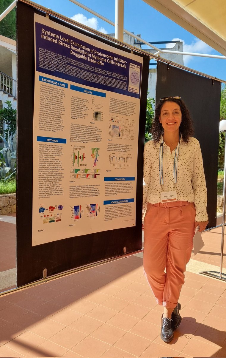 <a href="/MRomanTrufero/">Monica Roman Trufero</a> presenting data on how GCN2 helps stressed #myeloma cells survive #ehaRecon22 in Palermo. Work by <a href="/PaulaSaavedra7/">Paula SG</a> <a href="/DrHibah/">HAA</a> <a href="/jsicahill/">Jessica Hill</a> @KevinBlighe <a href="/MyMKaiser/">Martin Kaiser</a> <a href="/doyarzunrod/">Diego Oyarzún</a> and many others. Find some of the data here in detail doi.org/10.1073/pnas.2…