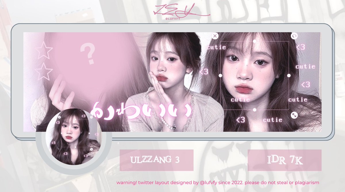 aboutlayout's tweet image. ♡ ada ready stock layout each 7k get ava png, payment avail qris, open req juga.