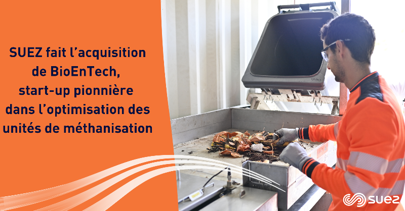 suez's tweet photo. 🚀 SUEZ fait l’acquisition de #BioEnTech, start-up pionnière dans l’optimisation des unités de #méthanisation, accélérant ainsi ses efforts d’#innovation dans 2 domaines clés
➡️ la production de #biogaz
➡️ la #digitalisation des procédés de gestion de l’eau et des déchets
