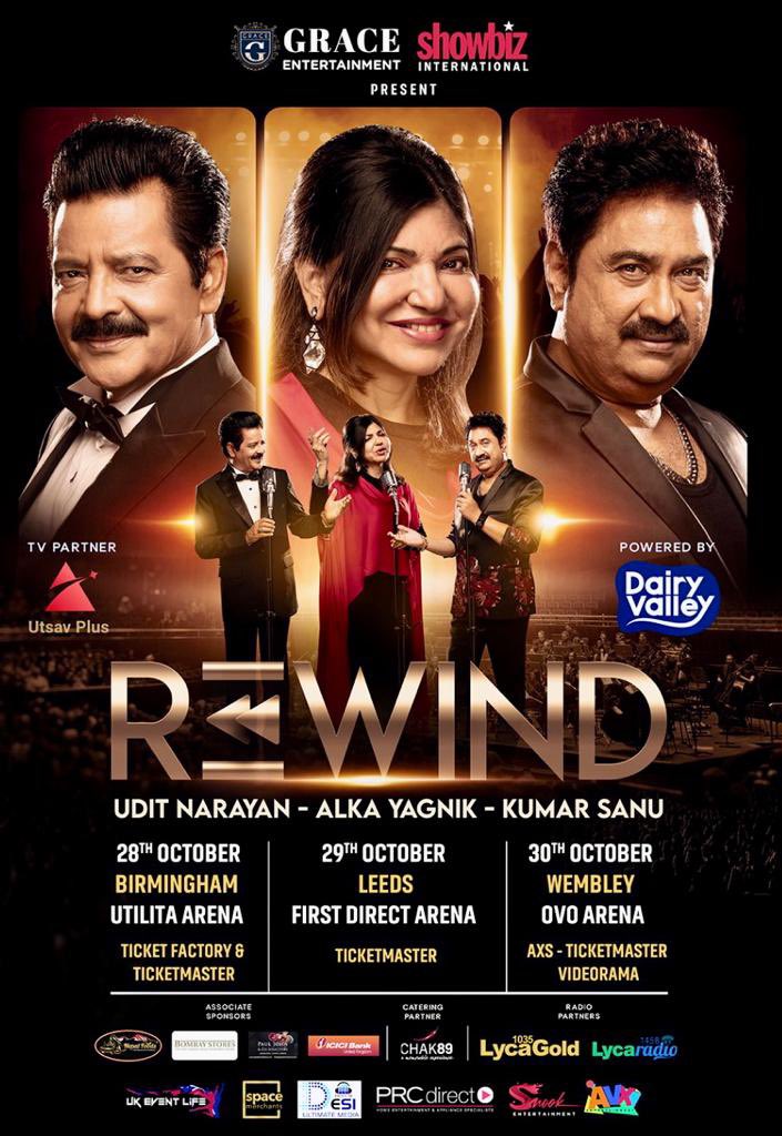 TommySandhu's tweet photo. This is gonna be incredible!
All those hits !! Bring it on!
Oh by the way - Iโm hosting it! ๐
See you there!
#london #birmingham #leeds #kumarsanu #alkayagnik #uditnarayan #rewindtour https://t.co/eV40XtLime