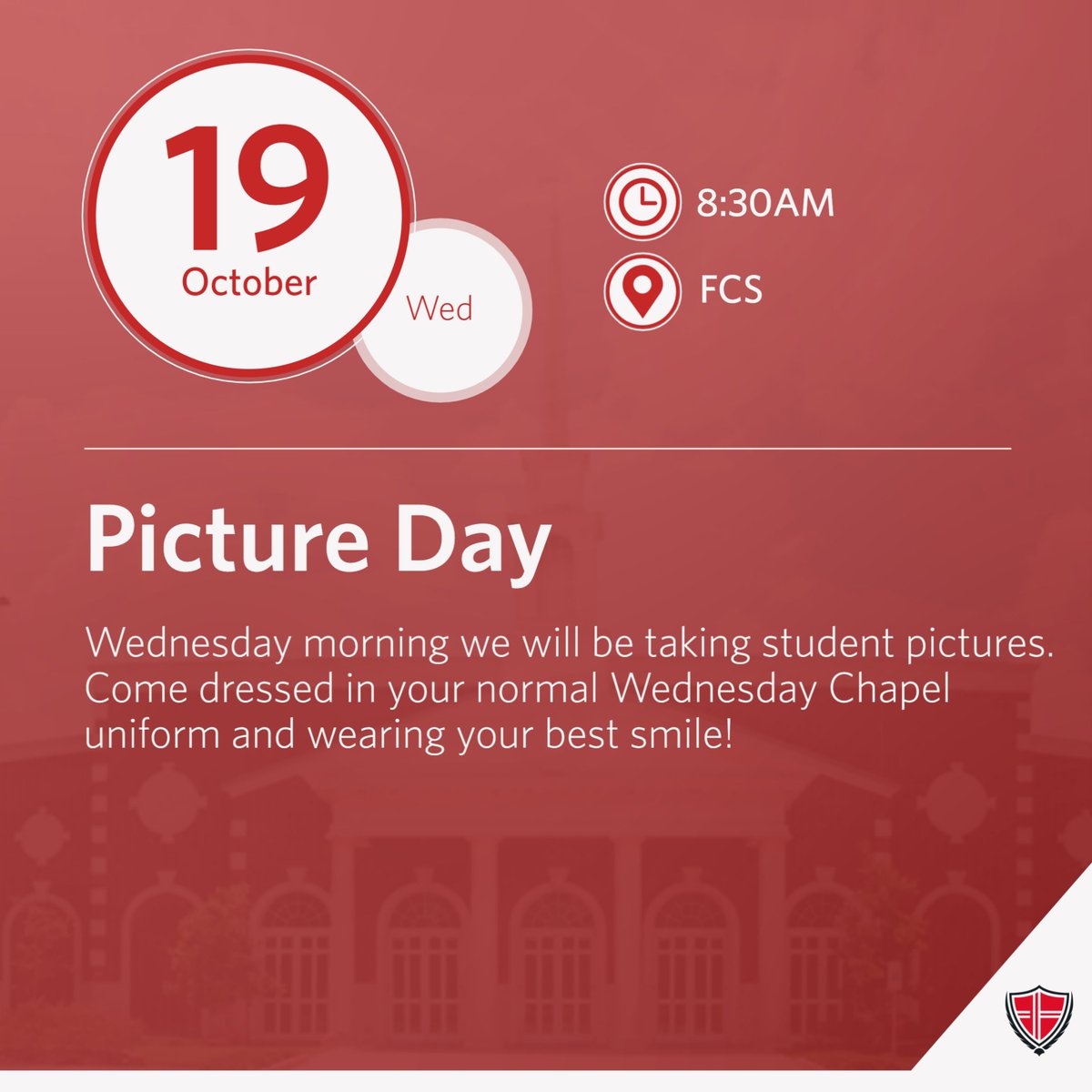 founders_school's tweet photo. Don't forget about picture day tomorrow! https://t.co/kTudPfLSBQ