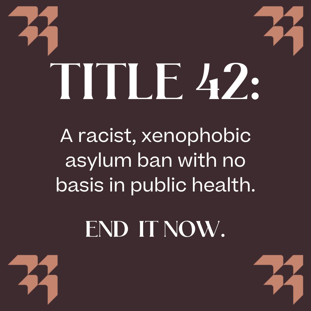 humanrights1st's tweet photo. We’ve been saying it for over 2 years: #Title42 is a racist, xenophobic asylum ban with no basis in public health. 

End it now and #RestoreWelcome. https://t.co/AuJajVKaMz