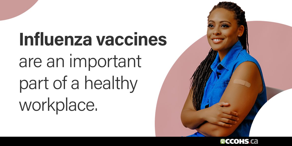 CCOHS's tweet image. 8 facts that can help encourage flu vaccine uptake in the workplace: ow.ly/xCZR50LbMKx #influenza #fluseason #healthyworkplacemonth