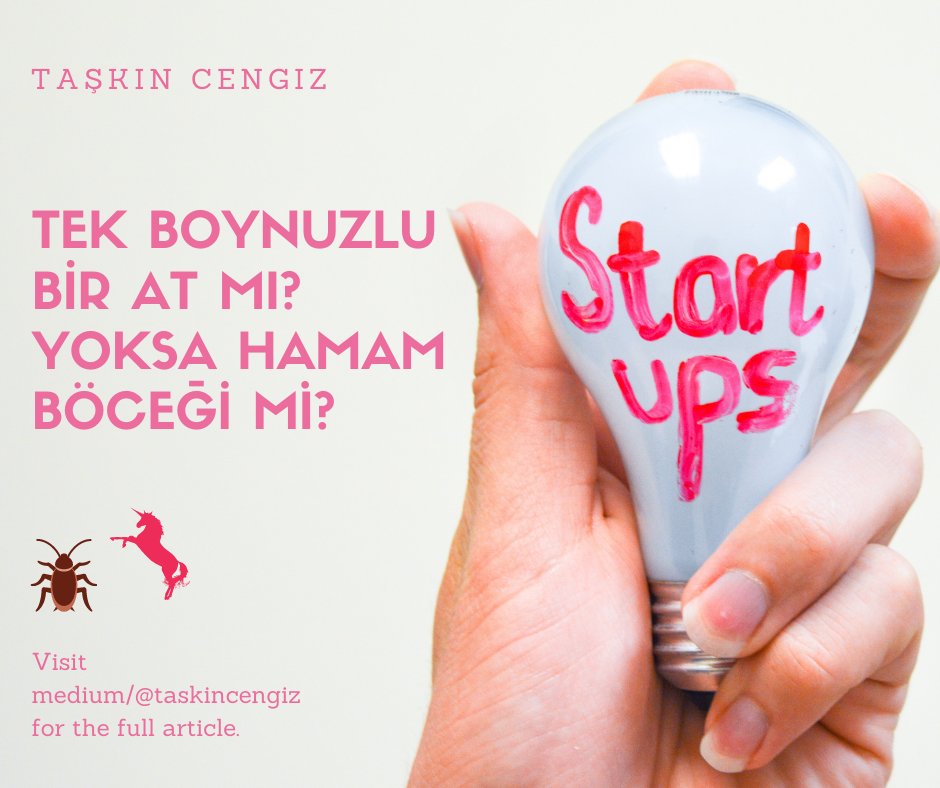 Piyasadaki başarılı girişimleri tanımlamak adına yatırımcılar hayvan isimlerinden ve mitolojik adlardan yararlanıyor. Belki ilk başta durum biraz komik gelebilir ama gerçek bu şekilde…

Detaylar yazıda:
taskincengiz.medium.com/tek-boynuzlu-b…

#Unicorns #Startups #Decacorns #Girişimcilik