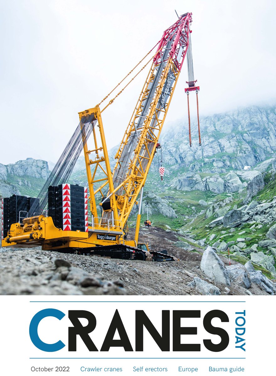 The October issue of Cranes Today is out now!

Download a digital version for free, here:

content.yudu.com/web/442ay/0A44…

In this issue:
#Jobofthemonth
#bauma2022  show guide
#Selferectors
#Europe
#Crawlercranes