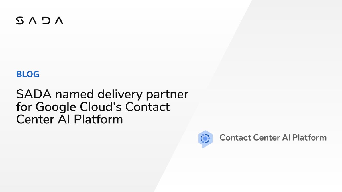 We're officially a delivery partner for <a href="/googlecloud/">Google Cloud</a>'s Contact Center #AI Platform, bringing faster time to value for our customers. ☁️📞 Read about this exciting announcement in today's blog. ow.ly/chK150Le414
#GoogleCloud #contactcenter #AIplatform #artificialintelligence