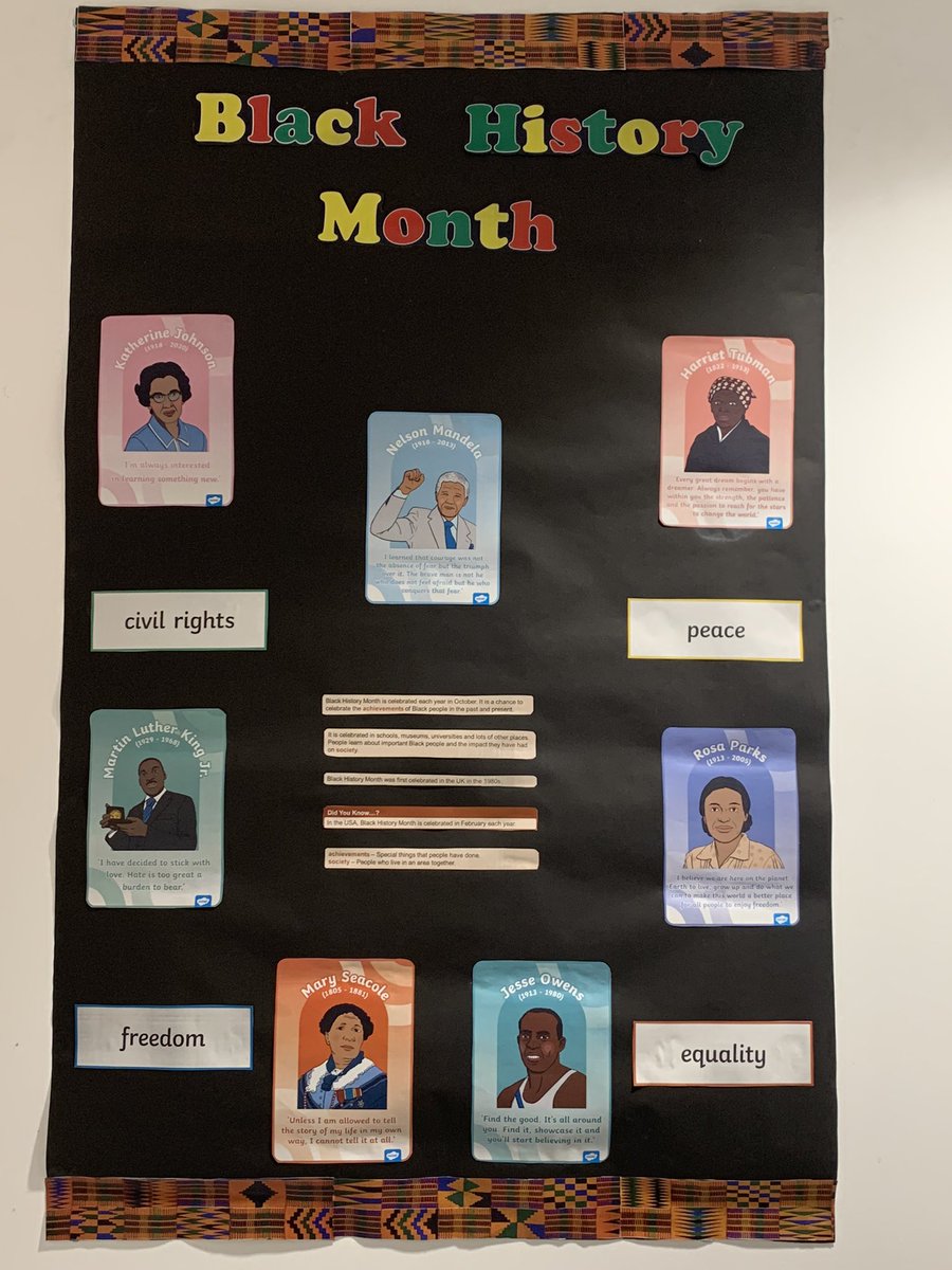 #Blackhistorymonth2022 our fantastic new play team have done is display showing some very influential people who have made there place in history. Come check it out and all the fab activities going on this week. <a href="/BakahJosephine/">Josephine Bakah</a> @NnamdiIwereb @NewhamHospital <a href="/x_MelLeg_x/">Miriam (Mel)</a>