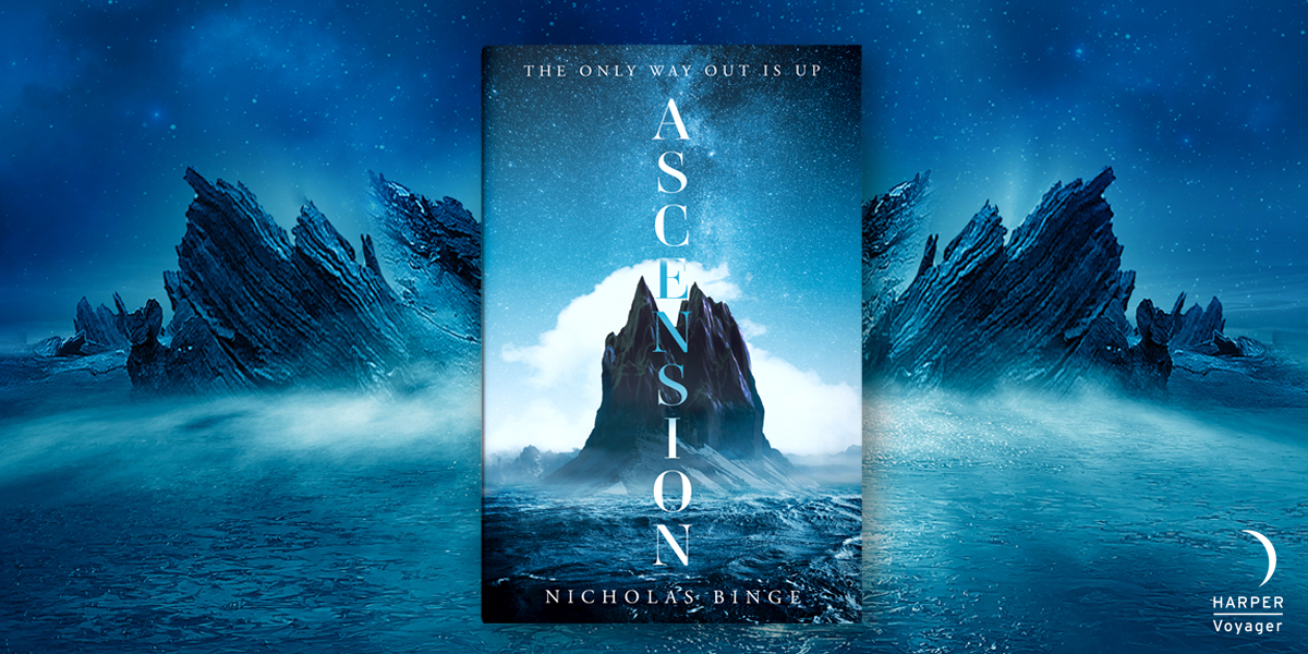 The only way out is up... 🏔

Take a look at the stunning cover of Ascension by <a href="/BingeWriting/">Nicholas Binge - find me elsewhere, I'm not here</a> – a mind-bending thriller about time, fatherhood, ambition and the limits of faith and science.

Publishing 27 April 2023.
#JoinTheAscension and pre-order now: smarturl.it/Ascension-HB