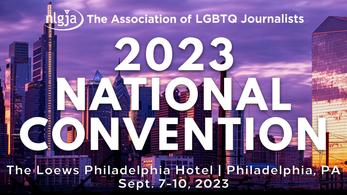 🗓 Mark your calendars for #NLGJA23, happening next year in Philly from Sept. 7-10! 🏳️‍🌈 Don’t wait—register today to lock in our Early Bird Rate! Prices will go up $75 so move fast 🏃 ✅ nlgja.org/2023/registrat…