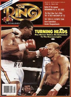 MatthewAguilar5's tweet image. 31 yrs ago Oct 18: Ray Mercer stops Tommy Morrison in 5, heavyweights, Convention Ctr AC. In battle of young, undefeated sluggers, “The Duke” rocks Mercer with uppercuts &amp;amp; power shots thru 4 before “Merciless” unloads in one of the most memorably violent KO’s in boxing history.