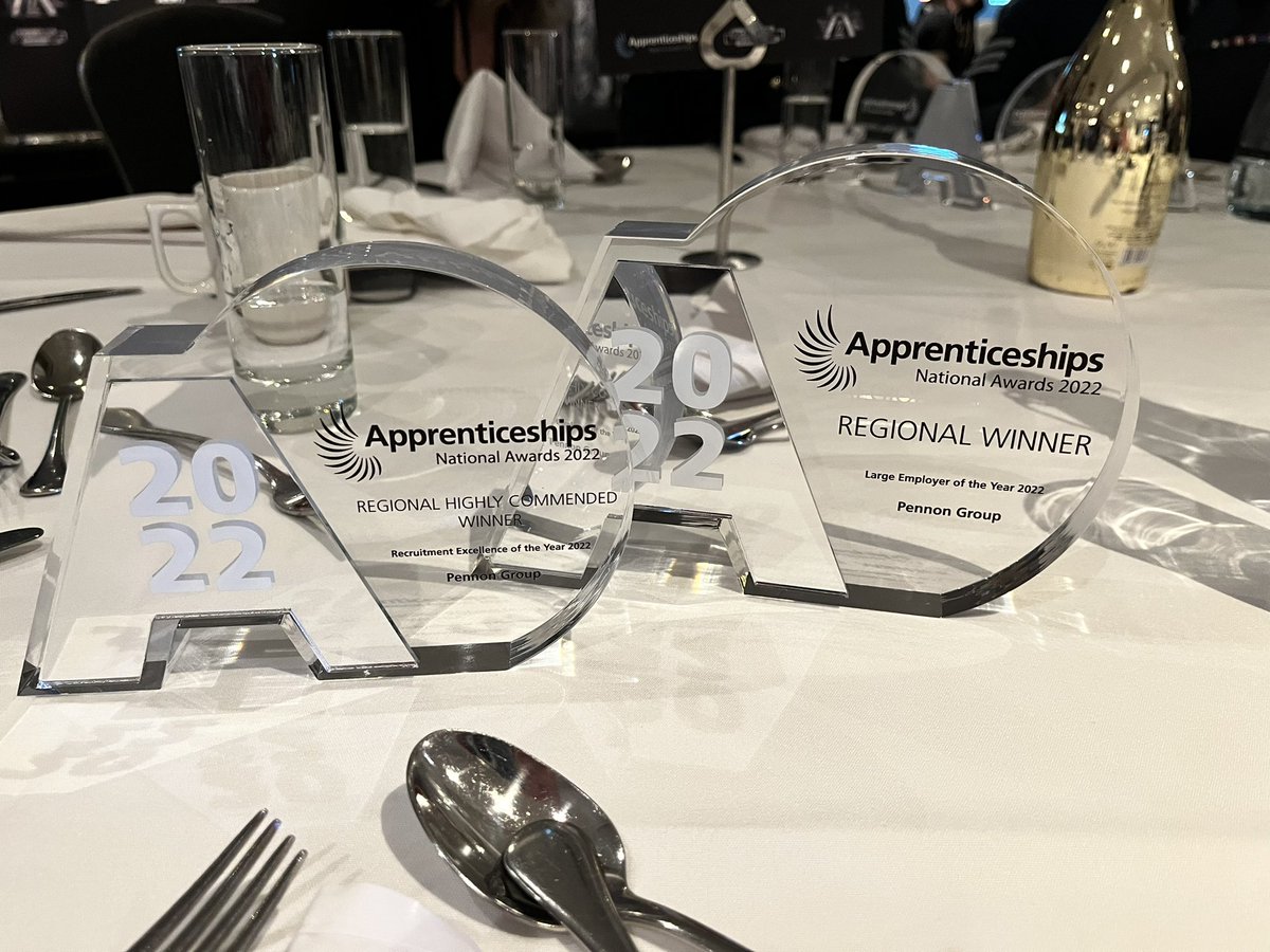 debpassmore's tweet photo. @SouthWestAAN day out at the South West #AppAwards22 @PennonGroup winners of the Large Employer and highly commended Recruitment Excellence #Apprenticeships #skillsforlife https://t.co/dJoV0mXzk2