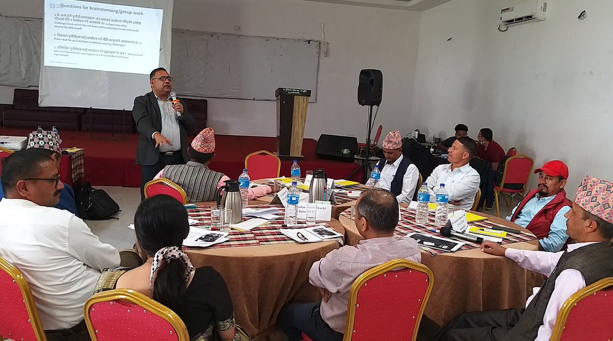 ILO_Nepal's tweet photo. Tripartite Consultative Workshop on Development of #DecentWork Country Programme, Nepal, 2023-2027 is under way in Dhangadhi. @ilo constituents have requested stronger ILO’s presence in the provincial and municipality level for technical support.
#DWCP
@MoLESS_Nepal https://t.co/Xqrgd7aOtU