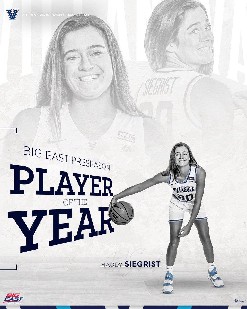 novawbb's tweet photo. 𝐌𝐚𝐝𝐝𝐲 𝐒𝐢𝐞𝐠𝐫𝐢𝐬𝐭 𝐢𝐬 𝐭𝐡𝐞 𝐮𝐧𝐚𝐧𝐢𝐦𝐨𝐮𝐬 @BIGEASTWBB 𝐏𝐫𝐞𝐬𝐞𝐚𝐬𝐨𝐧 𝐏𝐥𝐚𝐲𝐞𝐫 𝐨𝐟 𝐭𝐡𝐞 𝐘𝐞𝐚𝐫! ✌️

@20sMaddy | #GoNova https://t.co/1i3103pklC