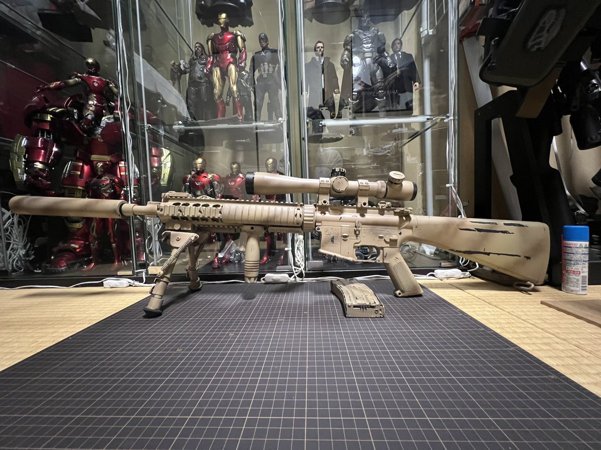 masya88's tweet photo. こんな趣味もあるんです😊
ローンサバイバーで活躍したmk12mod1😁
後ろに映ってるフィギュア収集も趣味です🤗
#MZDAOメンバー
#MZDAOメンバーと繋がりたい
#趣味
#ローンサバイバー
#mk12mod1
#hottoys https://t.co/UoB99FYOkM