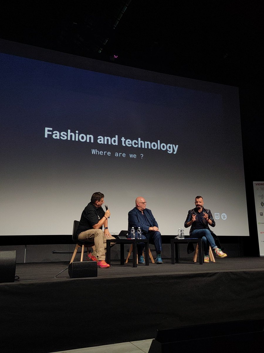 ericachiesa's tweet photo. Such a mindblowing #talk with #MarcPetit, @jeanpaulcauvin and @JulienFournie about how #fashion and #technology can combine, here at @ViewConference https://t.co/DGKwTXlcBA