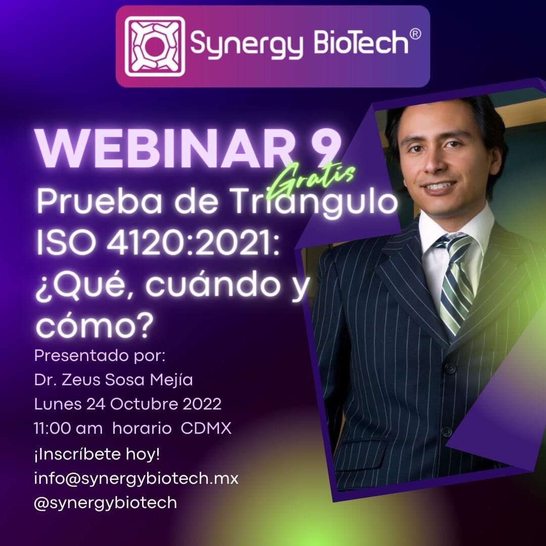 SynergyBioTech's tweet photo. 😃Acompáñanos en este Webinar #9 y platiquemos sombre qué es la prueba de triángulo? Cómo y cuándo utilizarlo?
📅Fecha: 24 Octubre 2022
⏱Hora: 11:00 am
📲Modalidad: Zoom
✍️Inscríbete hoy: info@synergybiotech.mx
#sensoryevaluation #triangletest #foodquality #synergybiotech https://t.co/FE7DKa1x8f