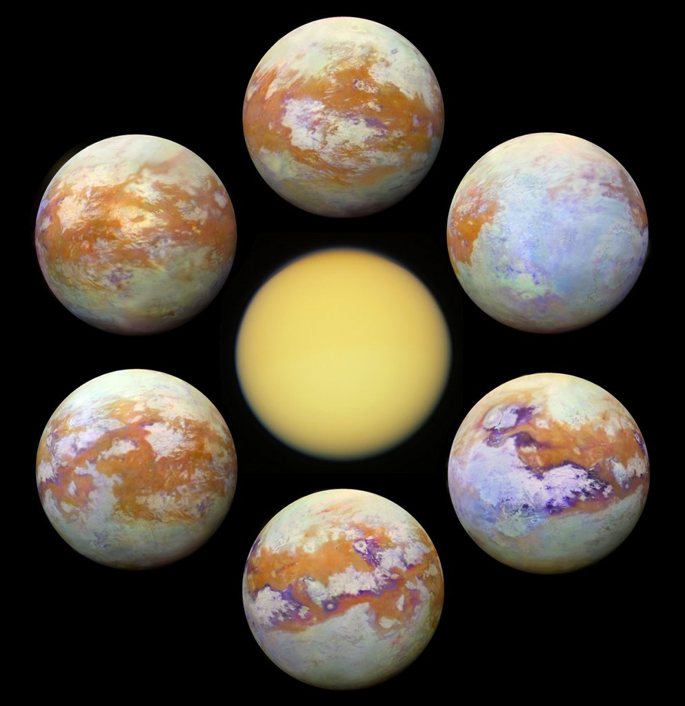 SaadInCyber's tweet photo. Seeing Titan

Shrouded in a thick atmosphere, Saturn's largest moon Titan really is hard to see. Small particles suspended in the upper atmosphere cause an almost impenetrable haze, strongly scattering light at visible wavelengths and hiding

#Science #Space #NASA #Astronomy https://t.co/ssEKrc6by9