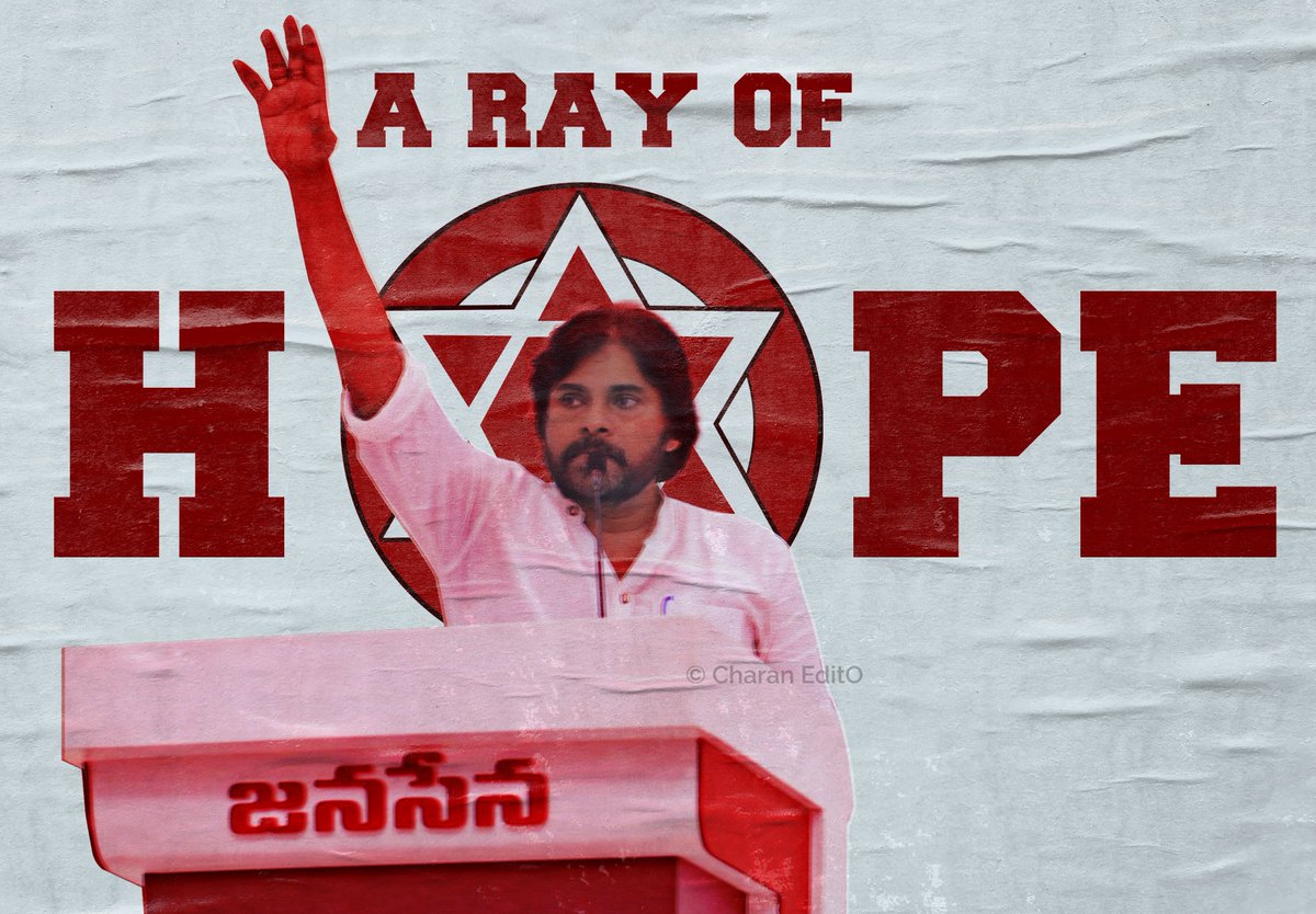 CharanEditO_'s tweet photo. A Ray of HOPE @PawanKalyan ✊🖐️

#APNeedsPawanKalyan https://t.co/TpzX5F1ljw