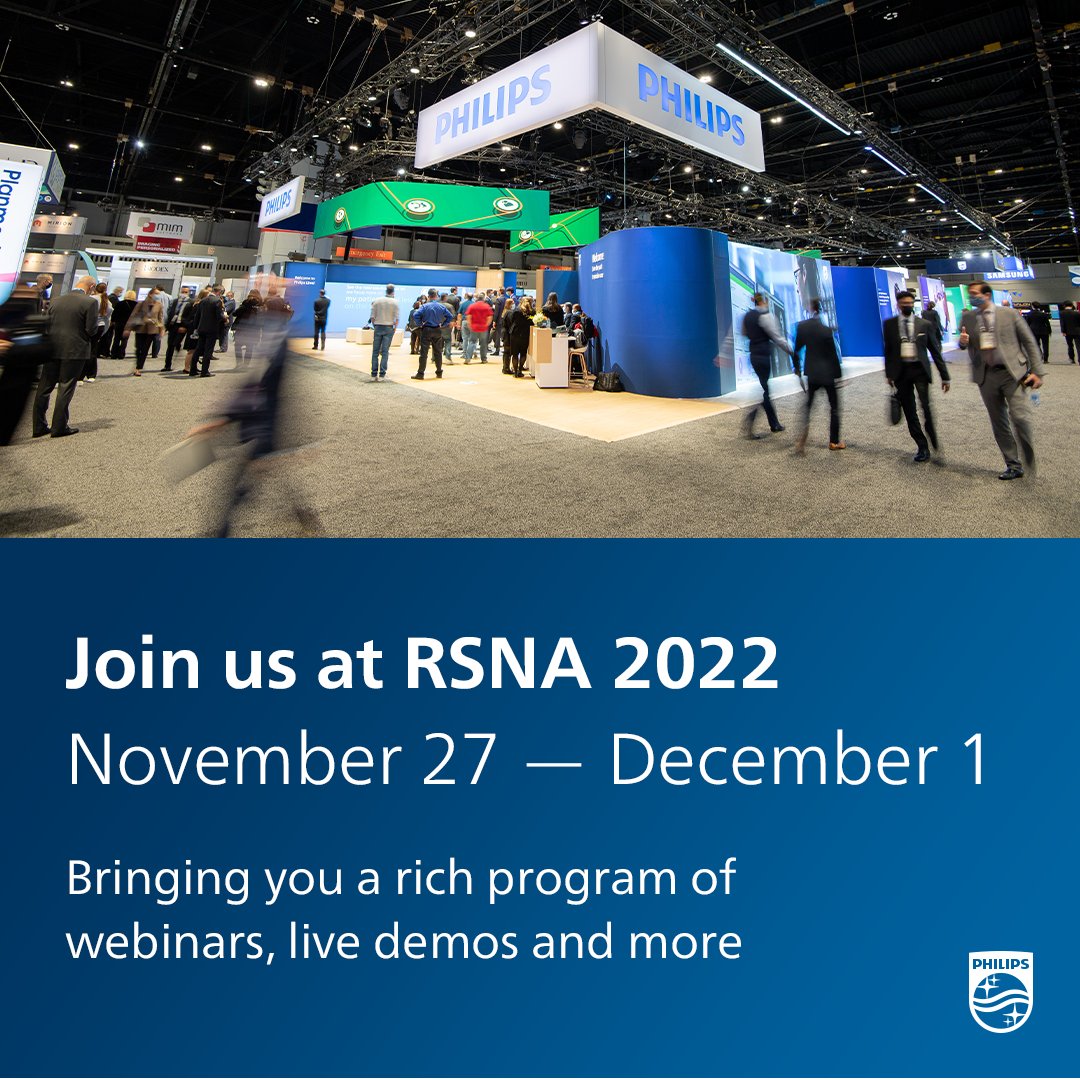 PhilipsLiveFrom's tweet photo. RSNA 2022 will be here before we know it. We look forward to sharing our latest innovations to help you see beyond clinical complexities and workflow obstacles, and deliver the right care, every time, to every patient. https://t.co/NbJOJoBeFx 

#RSNA22 #Radiology https://t.co/h1Wc66bSDw