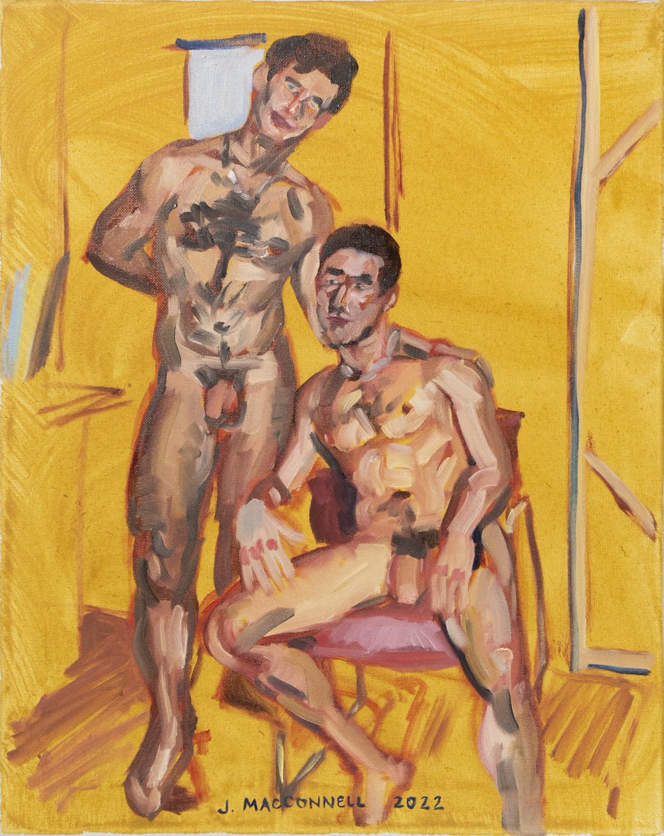JohnMacConnell's tweet photo. Oil sketch of Nickolas and Jared 
#johnmacconnell #oilpainting #oiloncanvas #lifedrawing #sketch https://t.co/hPvYxwenQ2