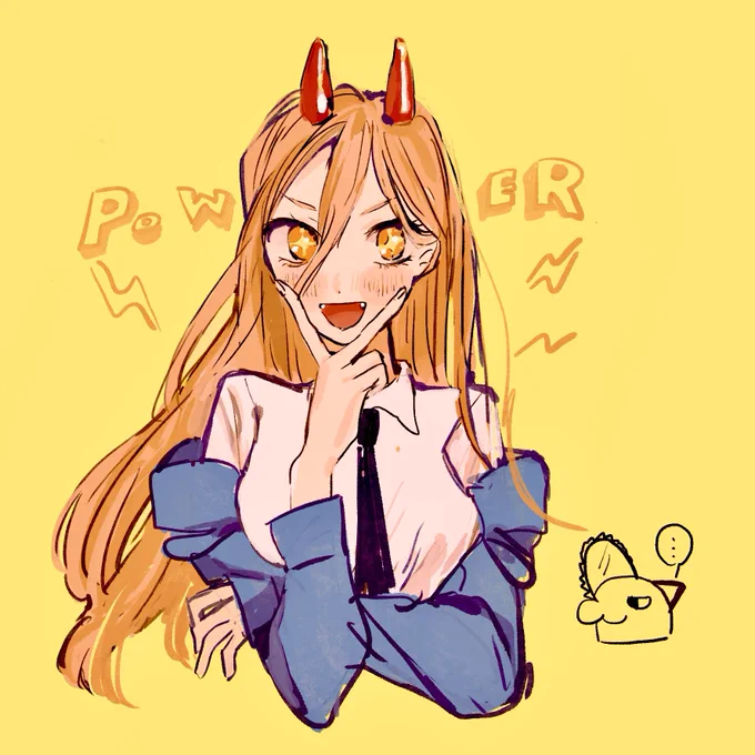 パワーちゃんらくがき#チェンソーマン 
