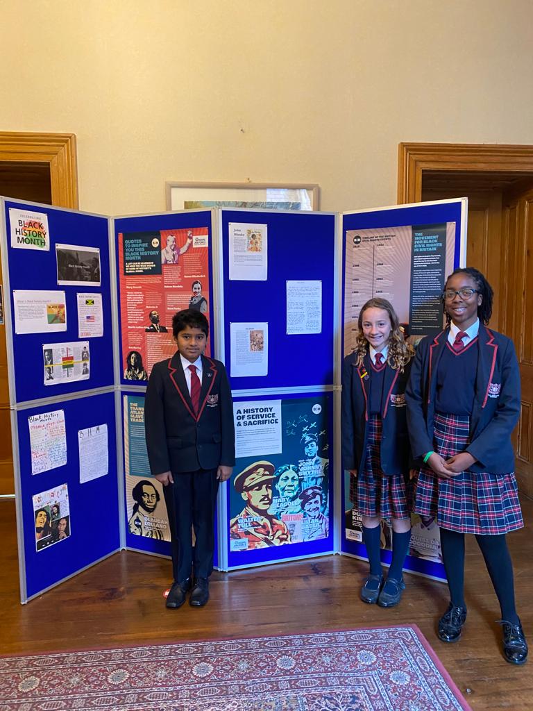 In Redhill we are celebrating Welsh and British black history, as part of our commitment to Black History Month. Dulan, Saffir and Kamso are showcasing their research work on John Blanke, Henry VIII's musician. 
en.wikipedia.org/wiki/John_Blan…