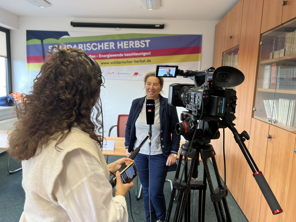Heute Interview mit #rtl zum Bündnis #SolidarischerHerbst.