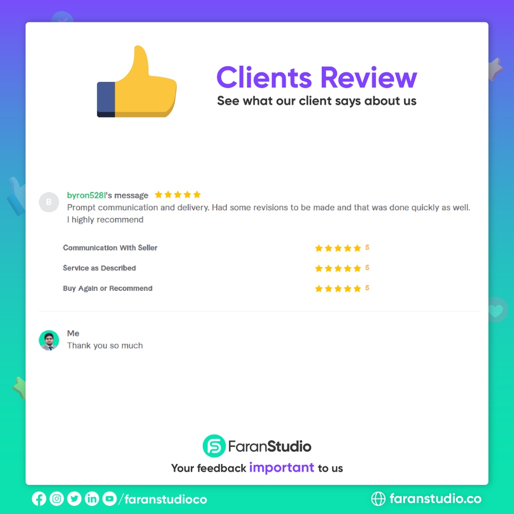 faranstudioco's tweet photo. 👍 We're so grateful to our clients for their feedback! We're constantly striving to provide the best possible service, and your reviews help us to do just that.

🎯 We made a Video ad. An Impressive ad. Watch and see 👀

#videoads #videomarketing #premierepro #digitalmarketing https://t.co/cLT3UXB3Ui